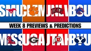 Week 8 Preview & Predictions: USC-Notre Dame, SMU-Clemson, Utah-BYU
