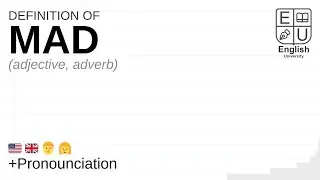 MAD meaning, definition & pronunciation | What is MAD? | How to say MAD