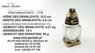 Sehen Sie den Werbefilm &uuml;ber Grablichter an P2 Grableuchte
