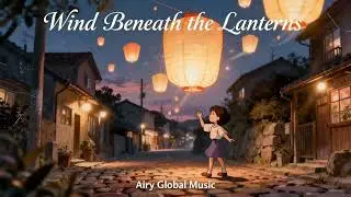 Wind Beneath the Lanterns – Ghibli-Inspired Lofi Music Soft Guitar Dreamy Vocals | Airy Global Music