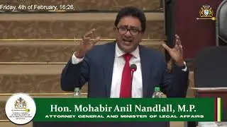 Budget 2022 debate presentation by Attorney General & Minister of Legal Affairs, Anil Nandlall.
