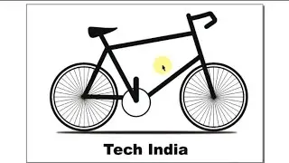 cycle design in corel draw | cycle kaise banaye | coreltutorials #techindia #art #design #corel