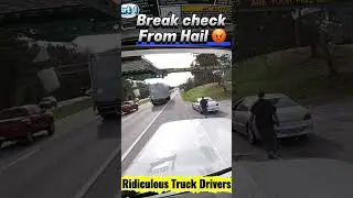 Brake check from Hell | Car Brake Check Semi Truck #dashcam #brakecheck #carhaulercartel #viral #fyo