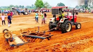 Swaraj 960 Pulling Harrow Att Tractor Aa Pura Sibbal Challian