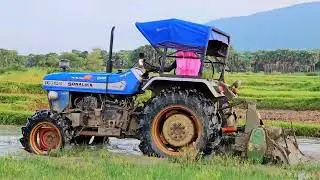 Sonalika DI-745 III 4wd with Rotavator #sonalika #sonalikatractor