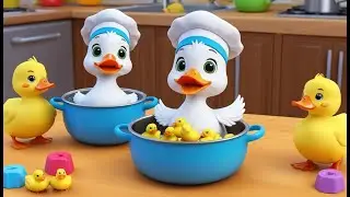 Little Duck Wore a Cooking Pot 🦆🍲 | 3D Animated Nursery Rhyme for Kids