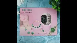 1A89Plus SmartWatches Luxury Jewelry Necklace Earrings Bracelet Ring Combo