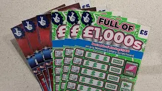 £30 Mix of UK Allwyn National Lottery Scratch Cards: Full of £1,000s Vs Beat The Chasers