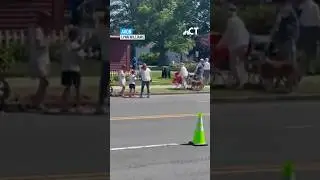 Bear crashes Memorial Day parade in #Avon #ct #connecticut #blackbear