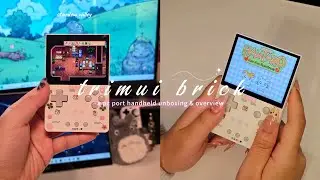 🍀unboxing a pc port retro handheld | trimui brick aesthetic overview