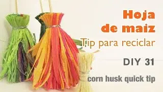 Hoja de maiz tip 31/corn husk quick tip / totomoxtle