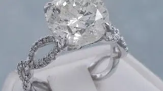 4.30 ctw Round Brilliant Cut Diamond Ring I Color SI2 Clarity - BigDiamondsUSA