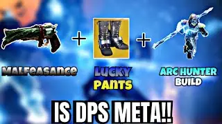 THE NEW MALFEASANCE AND LUCKY PANTS ARC HUNTER BUILD IS DPS META! | Destiny 2 Lightfall