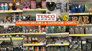 TESCO GARDEN DECORS & OUTDOOR LIGHTS WITH PRICE APR 2023 | TESCO EXTRA HAUL | TRAVELANDSHOP WITH ME