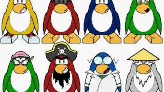 CPB, Aunt arctic, Rockhopper, Gary, and Sensei on paint