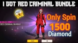 I GOT RED CRIMINAL BUNDLE ONLY SPIN 1500 DIAMOND ? || Top criminal token tower 🔥