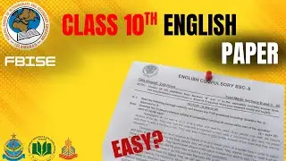FBISE CLASS 10 ENGLISH PAPER 2024-25 | SEND UP + BOARD EXAM SOLUTION | IMPORTANT QUESTIONS & PATTERN