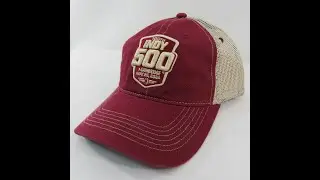 2024 Indianapolis 500 Hat Meshback Adjustable Strap 107TH Running Logo