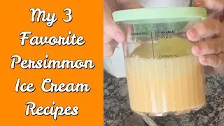 Make 3 FAVORITE PERSIMMON ICE CREAMS/Day 5 of my 25 Days of Christmas videos #Persimmon #icecream