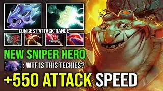 NEW SNIPER HERO +550 Attack Speed Unlimited Lightning Longest Range Techies Offlane Dota 2