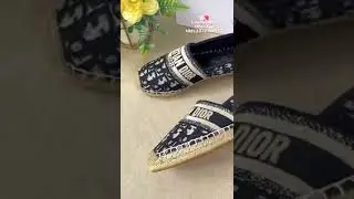 CHRISTIAN DI DD Oblique Granville Espadrille  Deep Blue shoes #dior