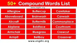 List of Compound Words |What are Compound words in English