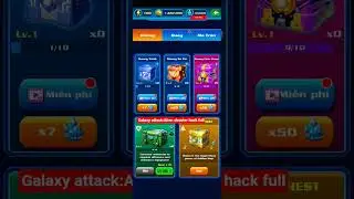 Galaxy attack:Alien shooter hack full #hackgame #games #vancuongmoder #gaming