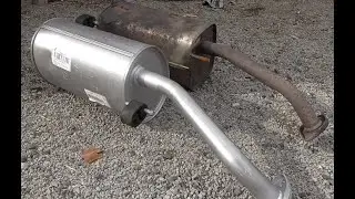 Nissan Note Ascent 1.4 Endschalld&auml;mpfer tauschen DIY wenn die Schrauben keine Schrauben mehr sind