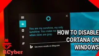 How to disable CORTANA on windows