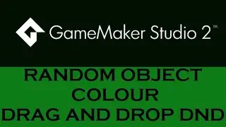 Game Maker Studio2: Random Object Colour & Drag and Drop DnD