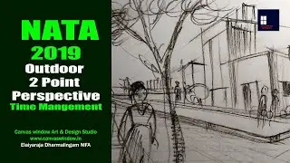 NATA 2019 - Quick Sketch - Real time - 2 Point Perspective Outdoor | CWADS