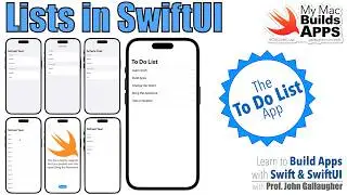 Ch. 5.2 SwiftUI Lists and Passing Data Between Views - To Do List w:SwiftData (2026)