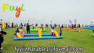 Team building inflatable obstacle sport games #inflatablobstacle #sportsgames #teambuilding