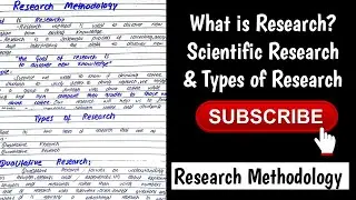 What is Research? In Research Methodology | What is Scientific Research | Types of Research