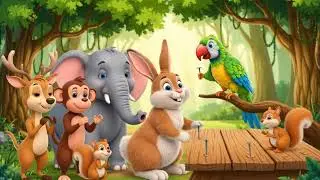 Jungle Ki Dosti Ki Kahani 🐰🦜  Heart Touching Animal Friendship Story  Hindi Cartoon #story #kids #ai