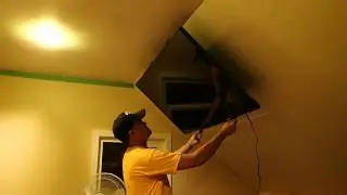 Retractable Angled Ceiling TV Mount