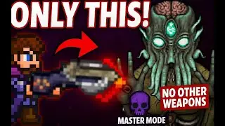 [Vid 02] - Terraria Mastermode Stake Launcher Only - Eye of Cthulhu!