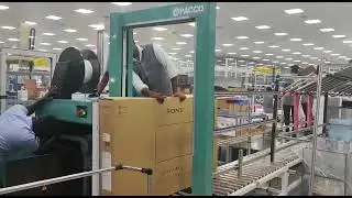 Fully automatic TV packing line 9843313306 #paccoautomation #sony #packingmachine