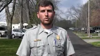 Keep a safe speed in Corps campgrounds