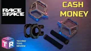 RACE FACE Cash / Kash money color collection unpacking (Stem, Handlebar, Grips, Pedals