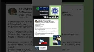 VOC Vs MOC by Pharmexus0007 #pharmacy #aseptic #leadership #mba #gmp #sixsigma #training #designing
