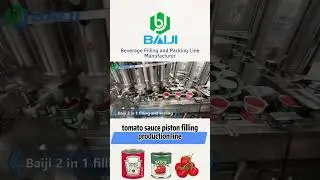 tin can tomato sauce piston filling and seaming machine, paste ketchup canning production line