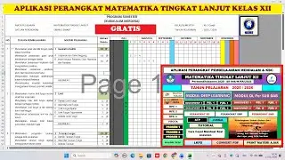 Perangkat MATEMATIKA TINGKAT LANJUT XII Pembelajaran Mendalam TP 2025-2026