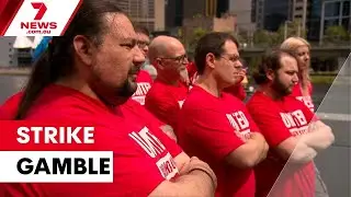 Hundreds of Crown Casino workers are storming off the job | 7NEWS