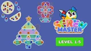 Screw Master Level 1-5 Gameplay Walkthrough