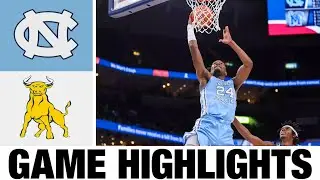 #7 North Carolina vs Johnson C. Smith Highlights | NCAA Men's Basketball | 2024 College Basketball