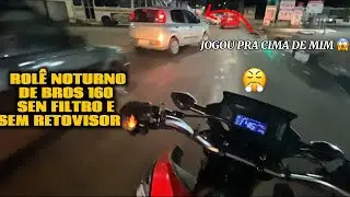 ROL&Ecirc; NOTURNO PELA CITY DE BROS 160 2025 SEM RETR&Ocirc;/FILTRO 🔥#motovlog #bros160 #noturno #fyp 