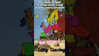 Percentage of European population holding a claim on other countries #geography #mapping #history