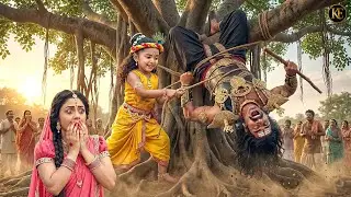 बाल कन्हा की महाशक्ति! कंस को पेड़ से उल्टा लटका दिया | Yashomati Maiyaa Ke Nandlala | Krishan leela