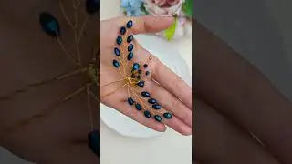 DIY Beaded Hair Pins #hairaccessories #diy #diyhairaccessory #hair #hairpins #hairturorial #bridal